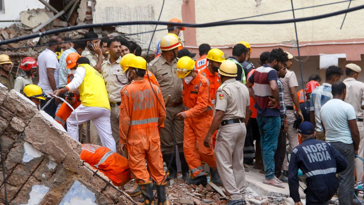 Satya Niketan Building Collapse